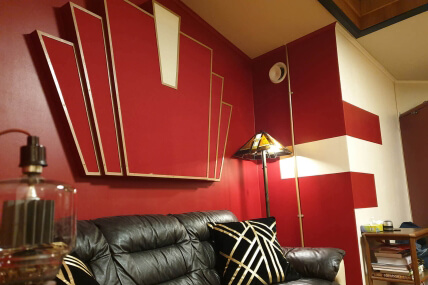 Art Deco absorber acoustic treatment