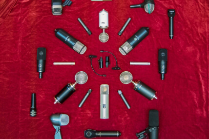 Microphone collection vintage and modern